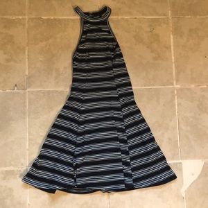 Halter top dress with key whole back